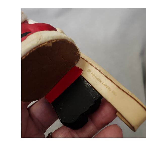 Vintage 1984 Hallmark Stocking Holder Santa List Mantel Christmas Decor - Picture 11 of 11